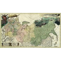 Генеральная карта России 1745 год