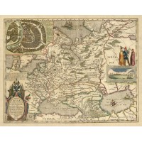 Старая карта России 1614 год
