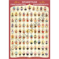 Плакат "Правители Руси" А2