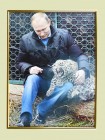 Постер в золотой рамке 30х40 см Путин В.В. (арт. 0203)